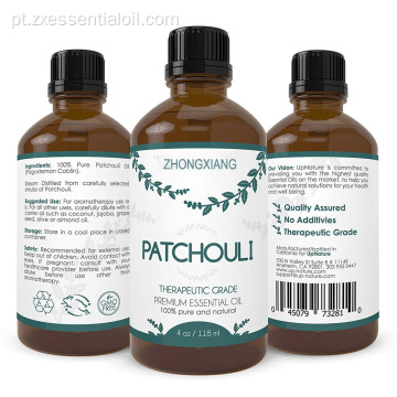 Atacado OEM / ODM óleo essencial de patchouli orgânico